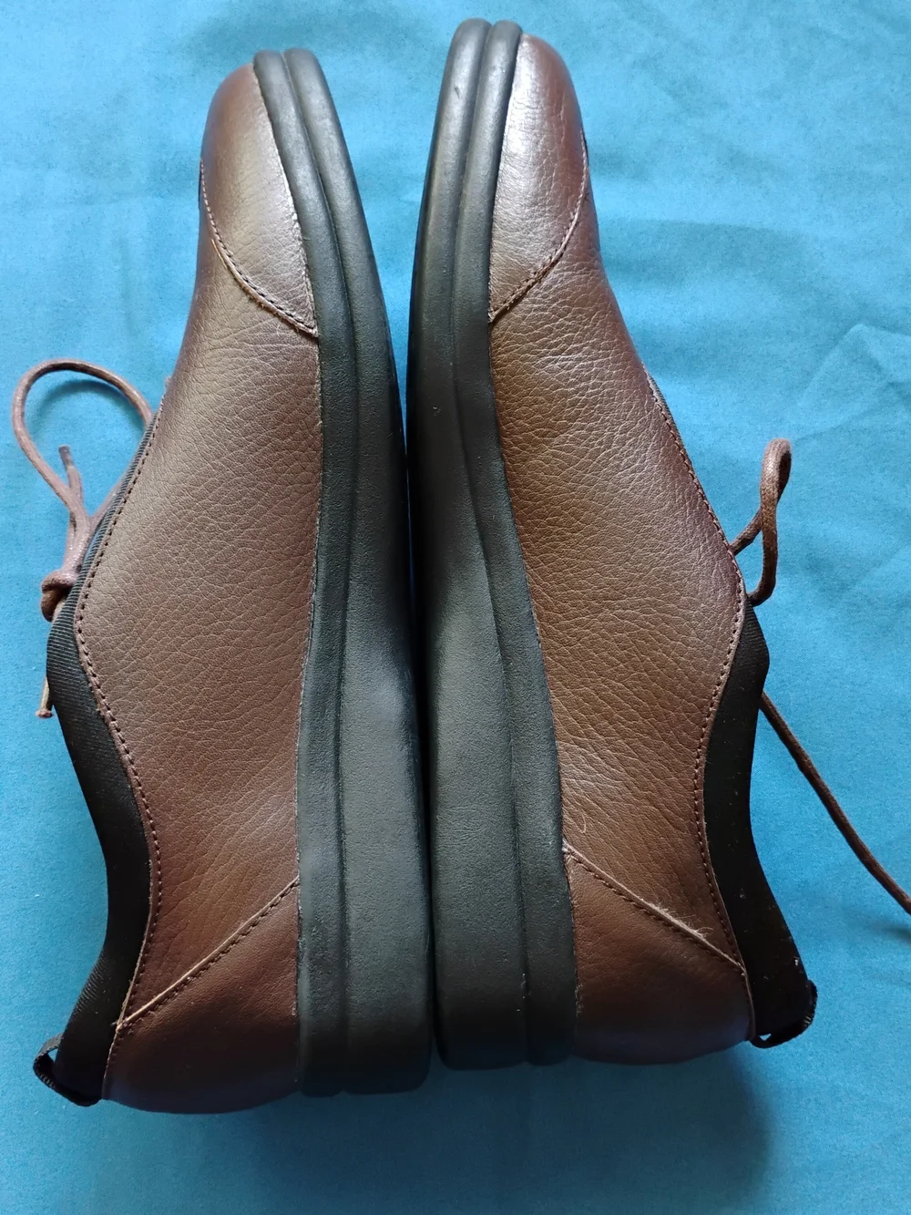 Duckhead Lace Up Shoes Wm Sz 9.5M Brown Faux Leather Cushioned #189202 EUC